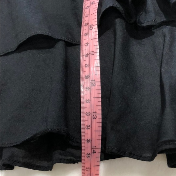 EXPRESS BLACK RUFFLE MINI SKIRT SIZE 6 - Picture 7 of 9